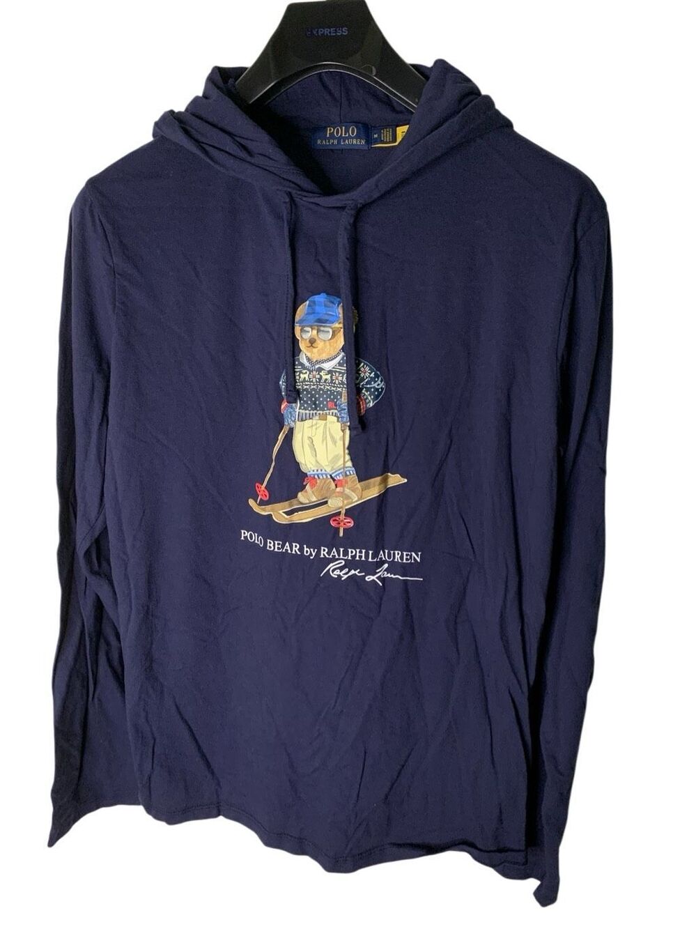 Polo Ralph Lauren teddy bear skit sweatshirt hoodie men's size medium